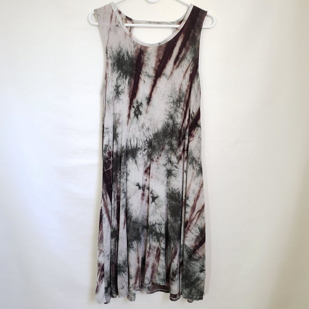 Y2K vintage multicolor sleeveless midi dress ESPRESSO size Small fairygrunge